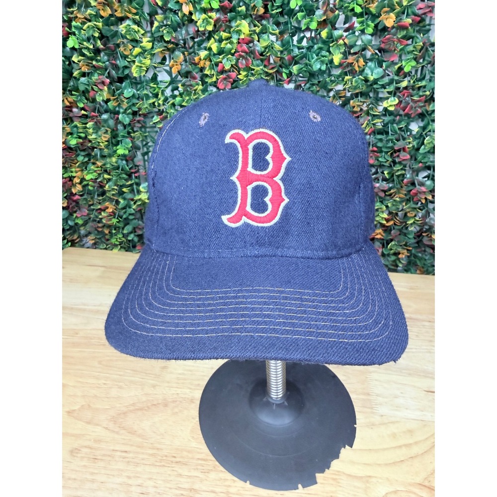 Boston Red Sox MLBVintage Sports Specialties Wool Fitted Hat 7 3/8 Navy Blue